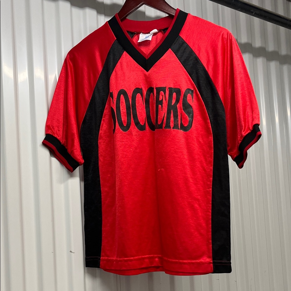 Red and Black Soccer Jersey